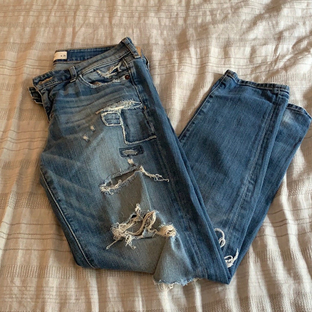 Abercrombie and Fitch girlfriend fit jeans